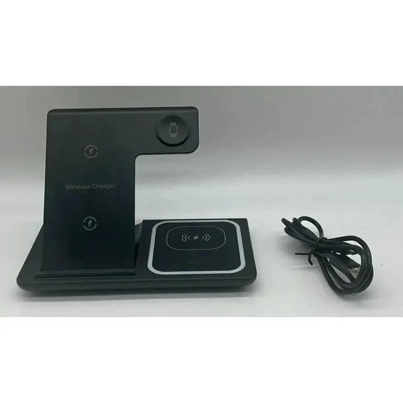 3‎ in 1 Wireless Charging Station For iPhone Apple Watch & Airpods Pro Tested - Picture 1 of 10
